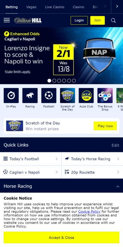 william hill app problems